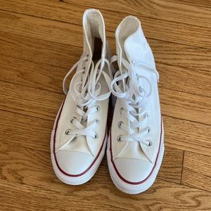 White Converse Hightops